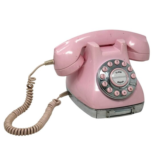 MARY KAY Pink Phone Vintage Telephone DIY Needs TLC *READ* - Picture 1 of 9